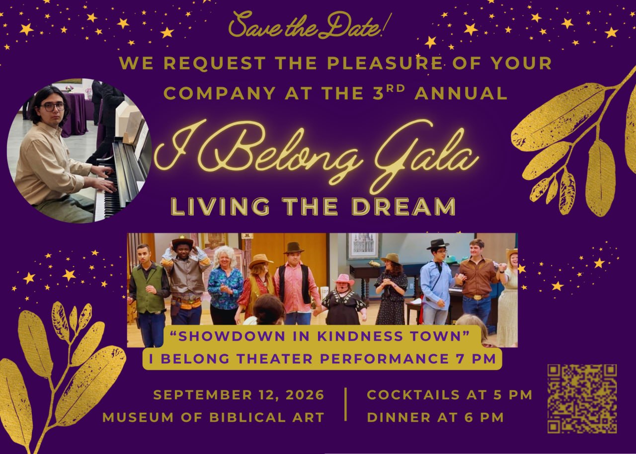 2026 I Belong Gala — Living the Dream, September 12, Museum of Biblical Art